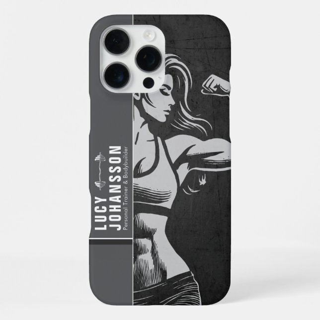 Coque iPhone Entraîneur de forme physique moderne Instructeur d (Verso)