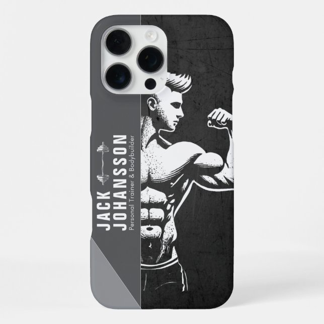 Coque iPhone Entraîneur de forme physique moderne Instructeur d (Verso)