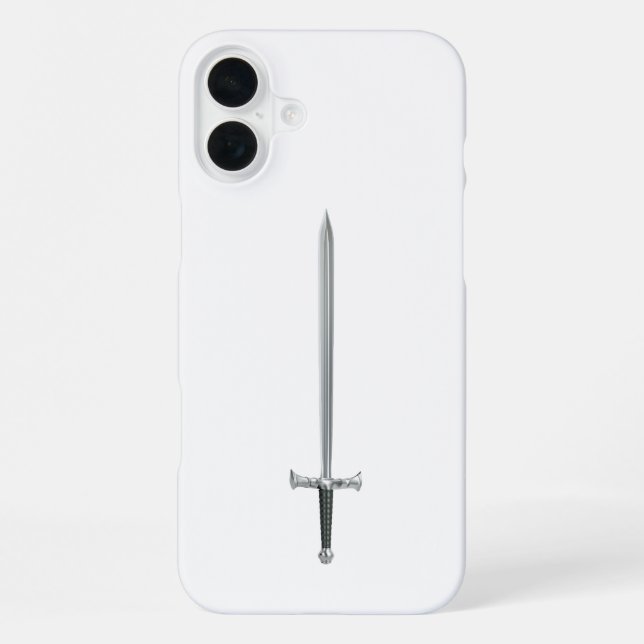 Coque iPhone Épée argentée (Verso)