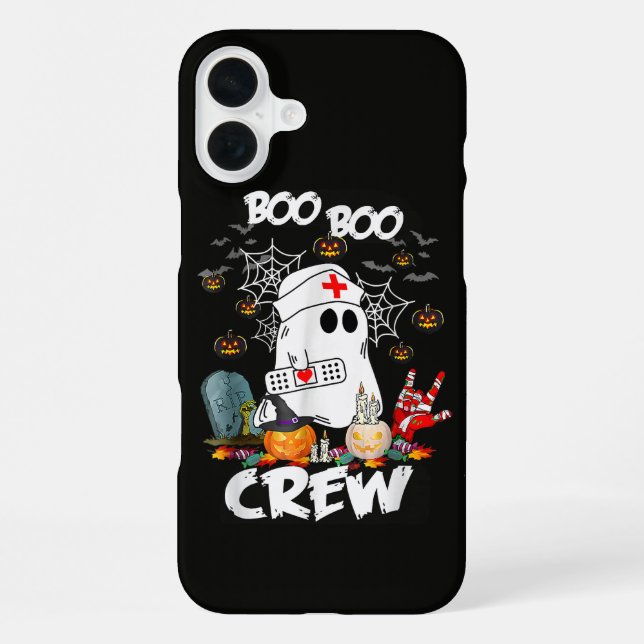 Coque iPhone Équipage Boo Boo Infirmière Fantôme Halloween Effr (Verso)