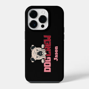 Coque Pour iPhone 14 Plus Équipage de chien Bulldog personnalisé