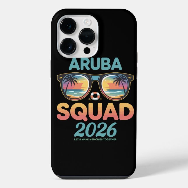 Coque iPhone Équipe Aruba 2026 Rétro (Verso)