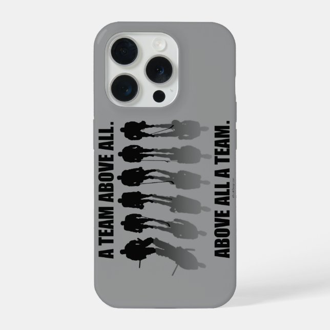 Coque iPhone Équipe au-dessus de tous (Hockey) (Verso)