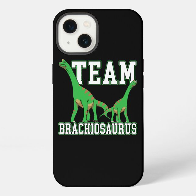 Coque iPhone Équipe Brachiousaurus Dinosaure Futur Paléontologu (Verso)