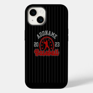 Coque Pour iPhone 14 Équipe de baseball personnalisée au nom du joueur