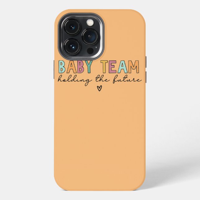 Coque iPhone Équipe de bébé tenant l'avenir  (Verso)