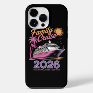 Coque Pour Pour iPhone 14 Pro Max Équipe de Croisière Familiale 2026 Voyage Correspo
