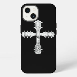 Etui iPhone 13 équipe de culte chrétien guitare croix