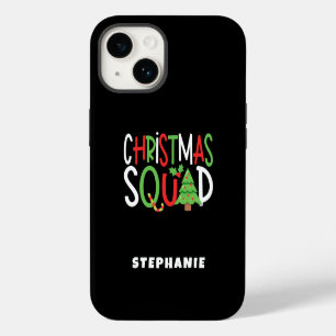 Coque Pour iPhone 14 Équipe de Noël drôle Famille Vacances