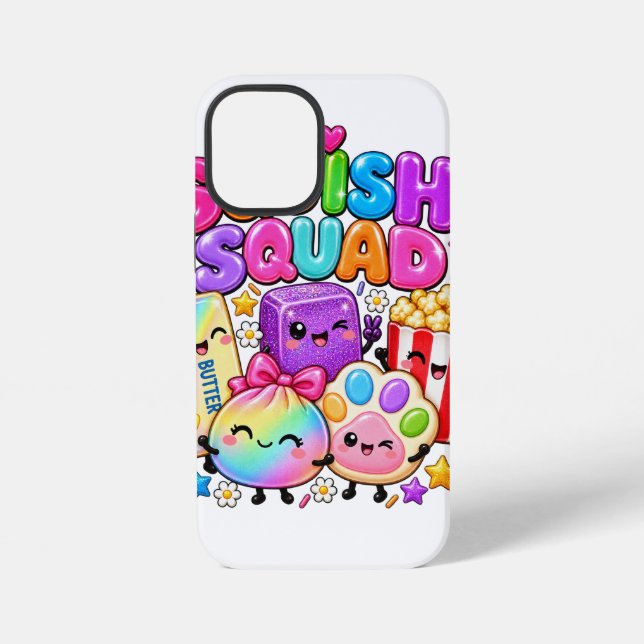 Coque iPhone Équipe de Squish Virale Squishies Popcorn Beurre D (Verso)