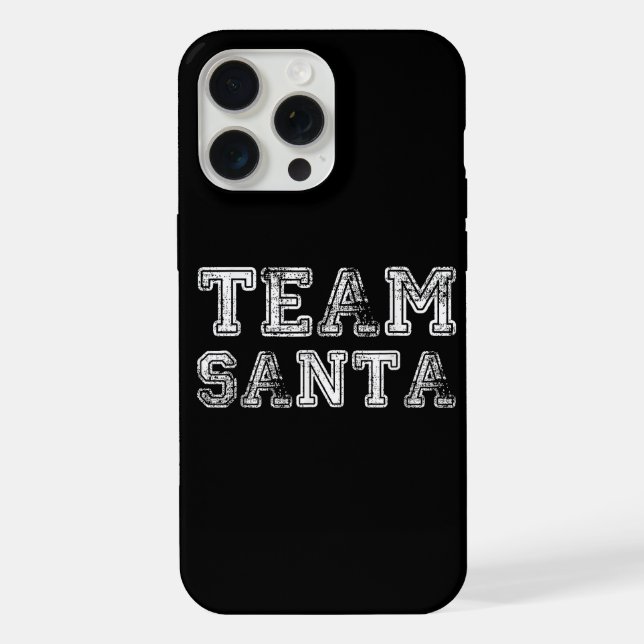 Coque iPhone Équipe Santa Noël drôle de Noël (Verso)