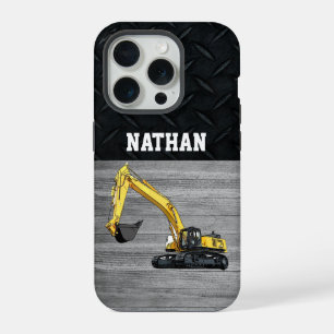 Coque iPhone 15 Pro Équipement lourd Excavateur d'affaires Constructio