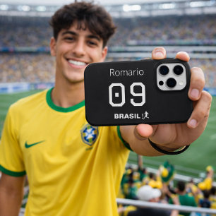 Coque iPhone 15 Pro Équipement personnalisé Brasil Seleção sur mesure