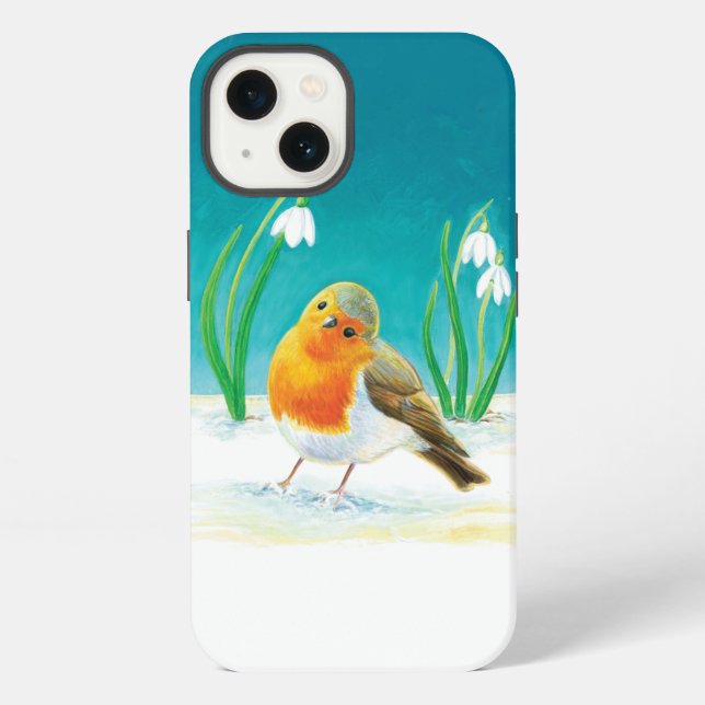 Coque iPhone Erithacus rubecula (Verso)