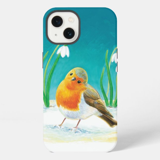 Coque iPhone Erithacus rubecula (Verso)