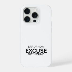 Coque iPhone 15 Pro Erreur 404 Excuse Non Trouvée Minimaliste Machine 