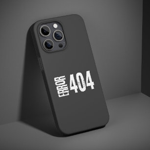 Coque iPhone 15 Pro Erreur drôle 404 Page non trouvée Conception d'hum