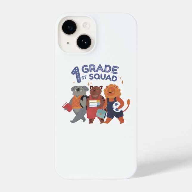 Coque iPhone Escouade de 1re année Cute Animal Design (Verso)