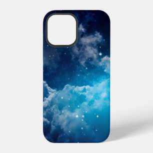 Coque iPhone 12 Espace de ciel nocturne avec nuage et étoilesciel,