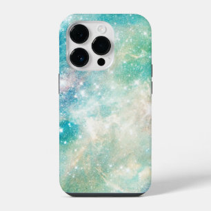 Coque Pour iPhone 14 Plus Espace extérieur turquoise sarcelle ciel galactiqu