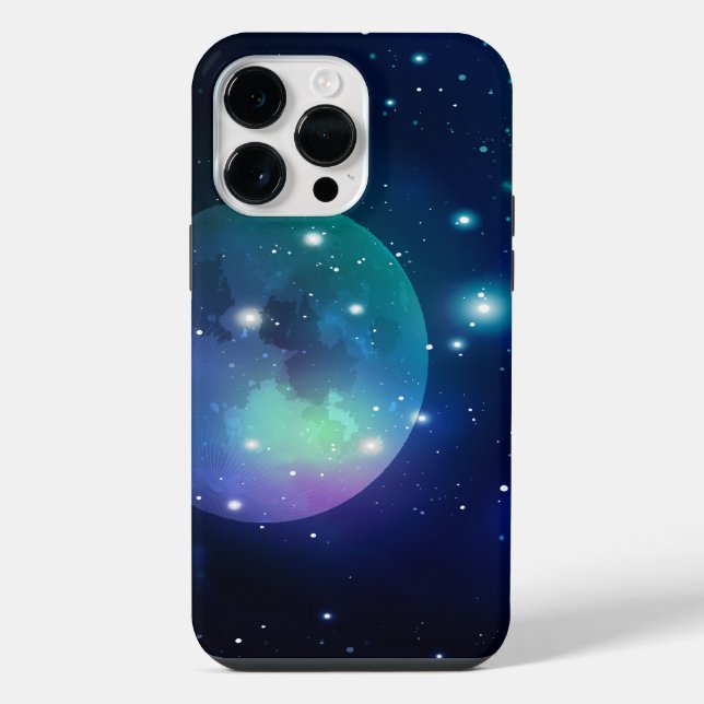 Coque iPhone Espace extra-atmosphérique et étoiles (Verso)