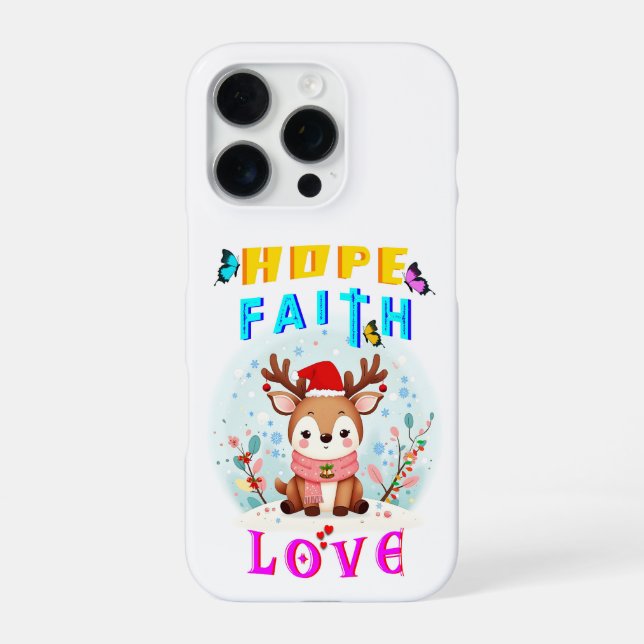 Coque iPhone Espoir Foi Amour (Verso)