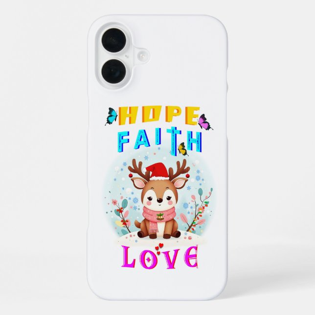 Coque iPhone Espoir Foi Amour (Verso)