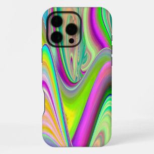Coque iPhone 16 Pro Max Esprit de Brise d'Été, Abstrait 3D Rainbowart