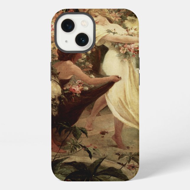 Coque iPhone Esprit de Printemps par Alphonse Mucha (Verso)