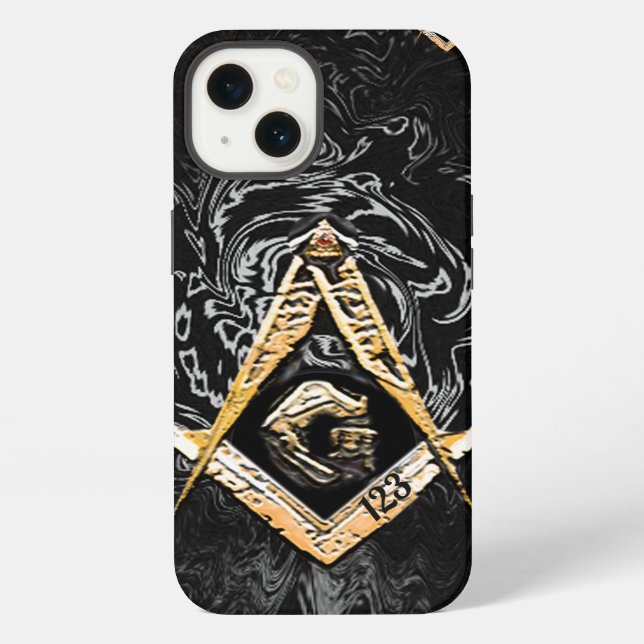 Coque iPhone Esprit maçonnique (YellowishSwish) (Verso)