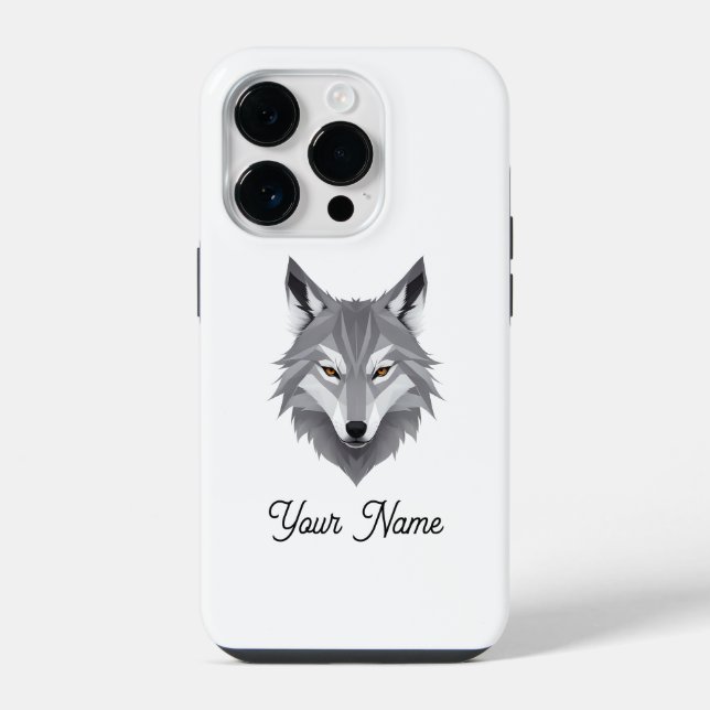 Coque iPhone Esprit Sauvage Loup (Verso)