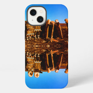 Etui iPhone 13 Esquimau vêtu de fourrure d'Alaska antique igloo d