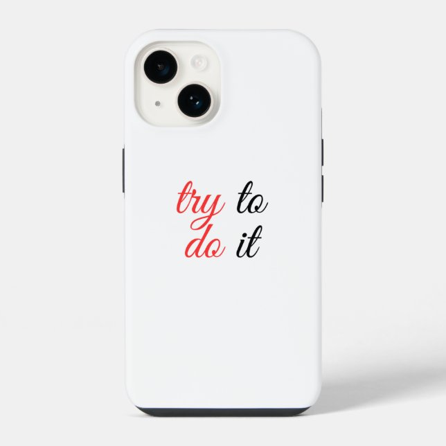 Coque iPhone essayer de le faire  (Verso)