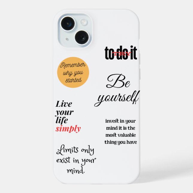 Coque iPhone essayez de le faire  (Verso)