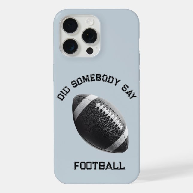 Coque iPhone Est-ce que quelqu'un a dit football (Verso)