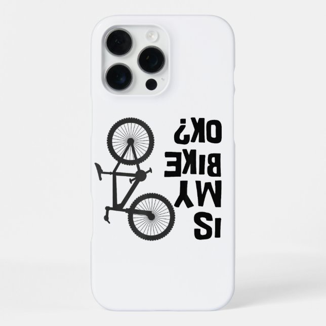 Coque iPhone Est Mon Vélo OK Funny VTT (Verso)