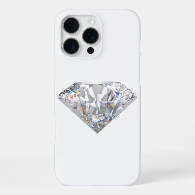 Coque iPhone Esthétique minime à étincelle de diamant (Verso)