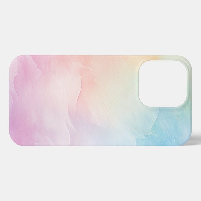 Coque iPhone Esthétique Rainbow Pastel (Verso Horizontal)