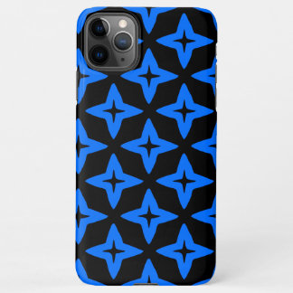 Coque iPhone 11Pro Max estrelas azuis em fundo escuro