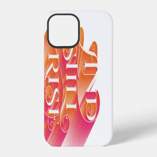 Coque iPhone 12 Et je me lève toujours Typographie colorée