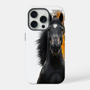 Coque iPhone 15 Pro Étalon noir inferno