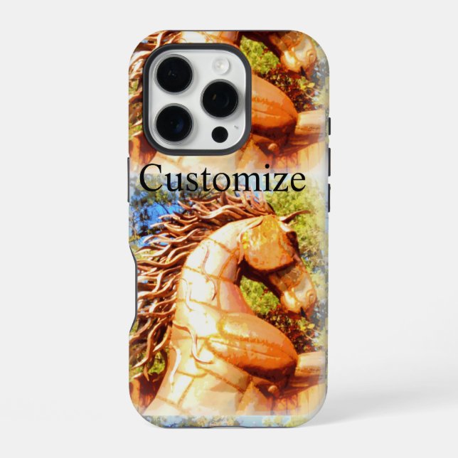 Coque iPhone étalons mustang (Verso)