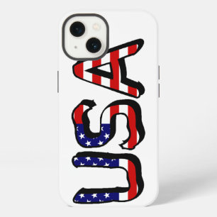 Etui iPhone 13 États-Unis superposés sur le drapeau américain iph