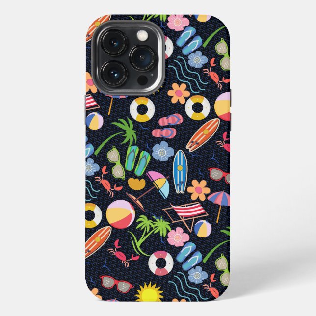 Coque iPhone Été 01.b.BG noir (Verso)
