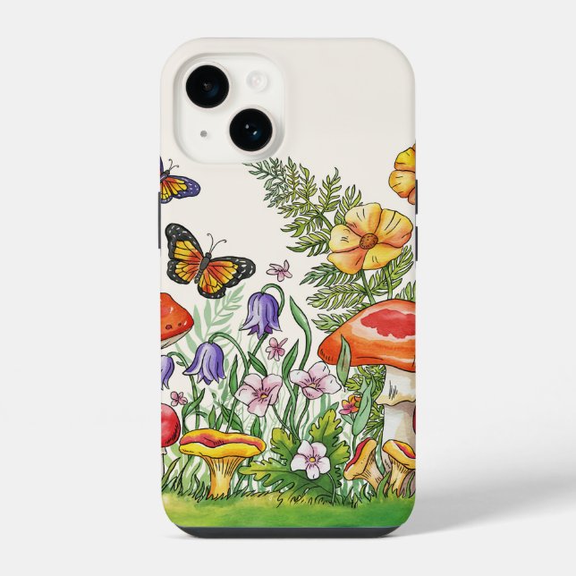 Coque iPhone Été Fleurs Téléphone Case (Verso)
