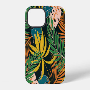 Coque iPhone 12 Été Tropical Plante brillant Motif