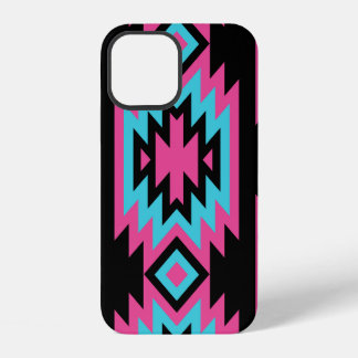 Coque iPhone 12 Ethnic American Indian : Motifs aztèques.