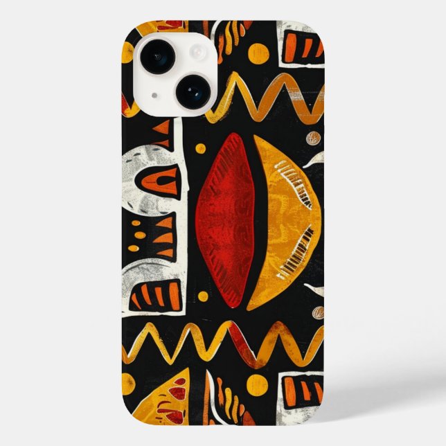 Coque iphone ethnique africain pour 14 iPhone (Verso)