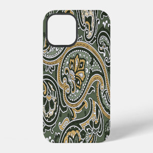 Coque iPhone 12 Ethnique Orientale Paisley, Vintage Sans Couche.