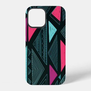 Coque iPhone 12 Ethnique Tribal Boho : Doodle Vintage.